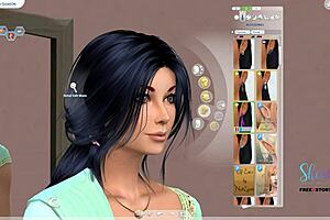 Making an Indian looking teen girl sim in 3D cartoon style