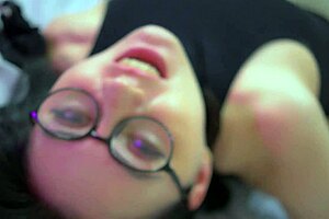 Brunette wife gets cock in mouth and facial high