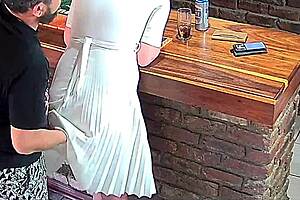 Spying on my wife led to a steamy boss threesome