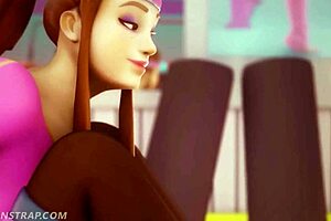 Overwatch lesbians in animated porn video