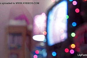 Lily Carter's solo performance with a Christmas theme
