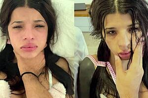 Petite Latina gets punished and creampied in one scene