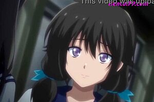 Step-sister shares a bed with step-brother for the first time in hentai