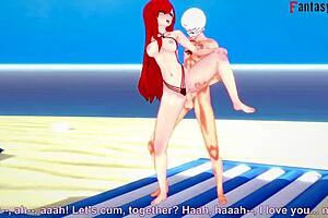 Full fantasy with Parasoul in bikini and others in Netorare