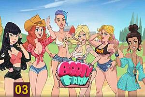 Redhead MILF’s big ass in Nutaku’s sexy farm-themed hentai game