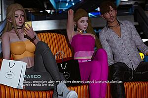 Beautiful 3D animated video with cute girl