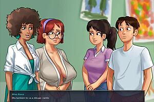 The beauty of womanly curves in The Art of Nudity from Summertime Saga Cap 76