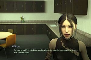 Bound: A sensual anime visual novel with a walkthrough of the game on a PC