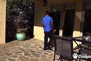 LSiah Maxwell gives a black man a deep blow job and lets him cum in her mouth