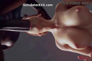 3D animated MILF gets creamy facial in porn game