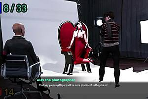 Beautiful Monica in a comic photoshoot