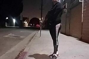 Gay Latino with a nice ass offering anal sex on the street