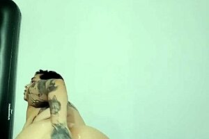 First-time experience with anal sex using a glass dildo