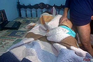 I hard fuck my best friend's ass after waking up
