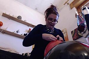 Inflated love balloons for a big wet orgasm together