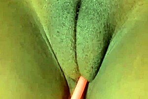 Stacy's big and juicy pussy gets a hand job
