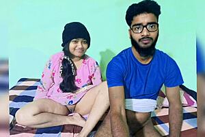 Hot homemade video of an Indian college couple having sex with their friend