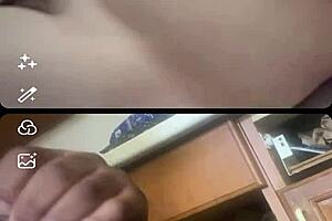 A white woman watches me masturbate