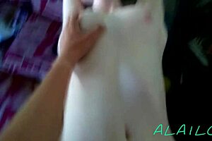 Step-sister with small boobs gets rough and facial in HD video