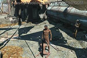 Futa in action in Fallout 4 adult game
