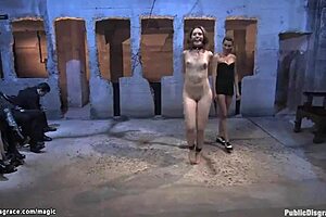 European beauty gets gang banged in public
