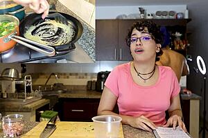 Veronica and Henry’s passionate encounter with pasta and oral pleasure