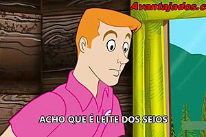 High-quality gay cartoon with Brazilian pornstar in action