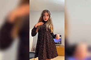 Petite blonde gets fucked while listening to music in POV