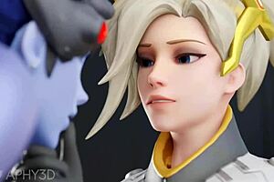 Cartoon porn compilation with Overwatch-themed anime hentai
