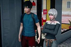 A cartoon visual novel about a woman who was bullied in school and now has an intimate relationship with her bully