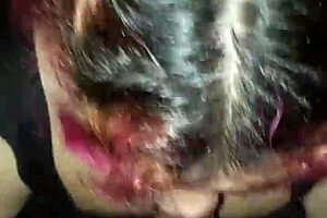 A bit of cum in her mouth is enough for her