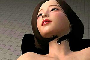 A perfect doll in a hentai 3D game