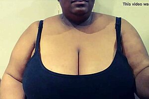 Latasha’s big boob webcam experience with ebony chubby lovers