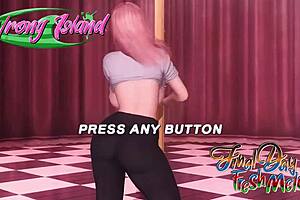 Honoka's tight ass and throat get fucked hard in this cartoon porn