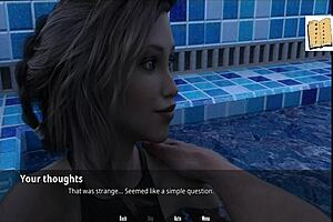 3D animated video with Wvm 51 Rachael in a swimsuit