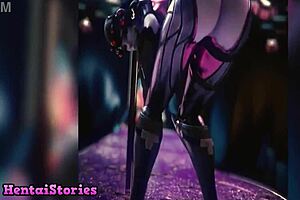 First time hardcore anime sex in a video game environment