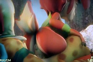 Futa Spyro: A 3D animated hentai compilation with a dragon princess