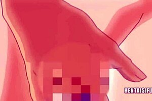 Asian titty fuck and creampie in hardcore military hentai