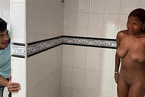 I seduce my stepbro for hardcore sex while being watched