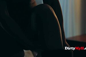 Old woman gets rough and oral in office