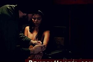 Hardcore BDSM with a Latina teen and creampie action