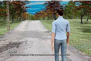 Gay3d game Ripples - skinny brunette in lingerie