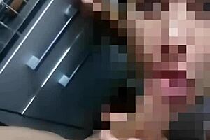 Hot homemade kitchen sex with an 18-year-old and a big cock