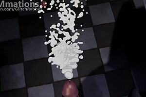 Vanny’s sensual domination in FNAF 2: a cartoon porn with a femdom and toy play
