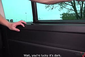Small bohemian beauty gets the best anal sex in a van
