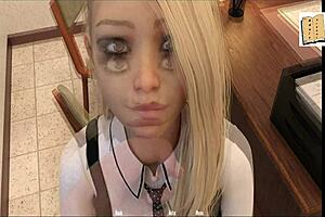 Office work turns into fun with a hot blonde cheerleader in WVM 46