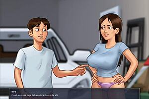 Animated game with a hot and curvy girl called Summertime Saga