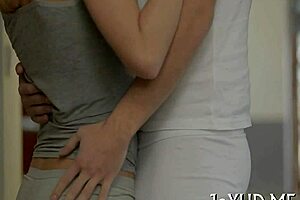 A young woman enjoys a hot and sensual experience