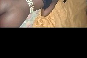 Amateur black girl gets her ass fucked hard
