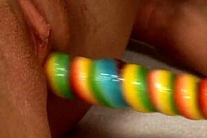 Beautiful girls having hot solo and team sex with a strapon